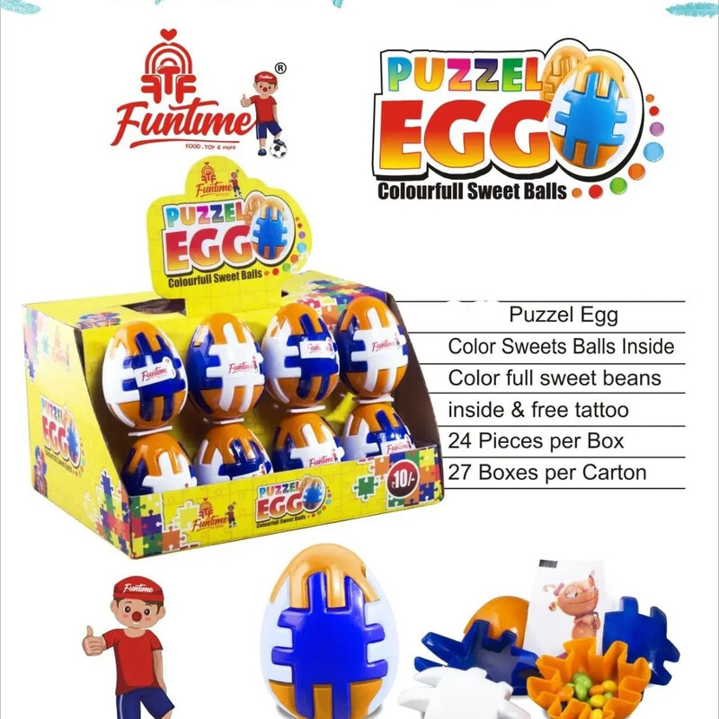 Puzzle Egg - The Interactive Candy Toy Experience For Kids - Bulk Export