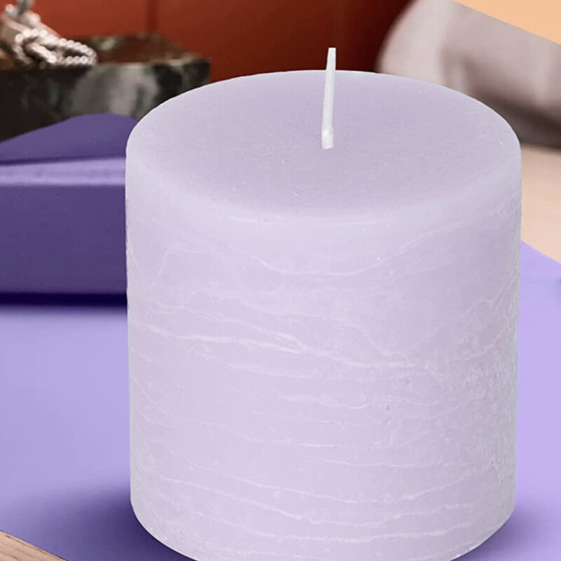 Paraffin Wax Candle Lavander Color 