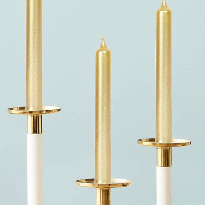 Gold Toned 10 Pieces Spell Candles